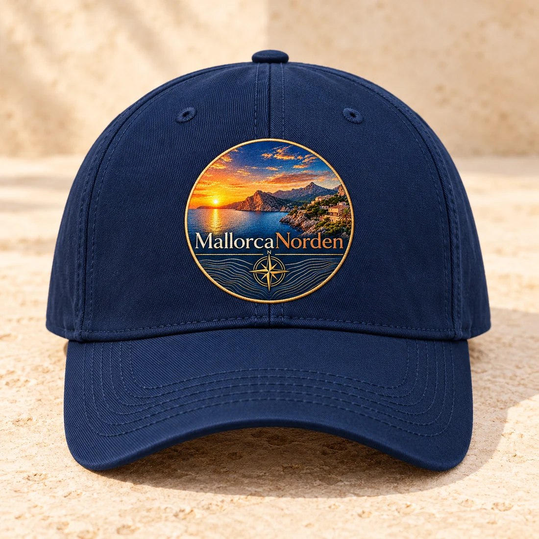 MallorcaNorden-Baseballkappe mit dem Logo als Produktbeispiel