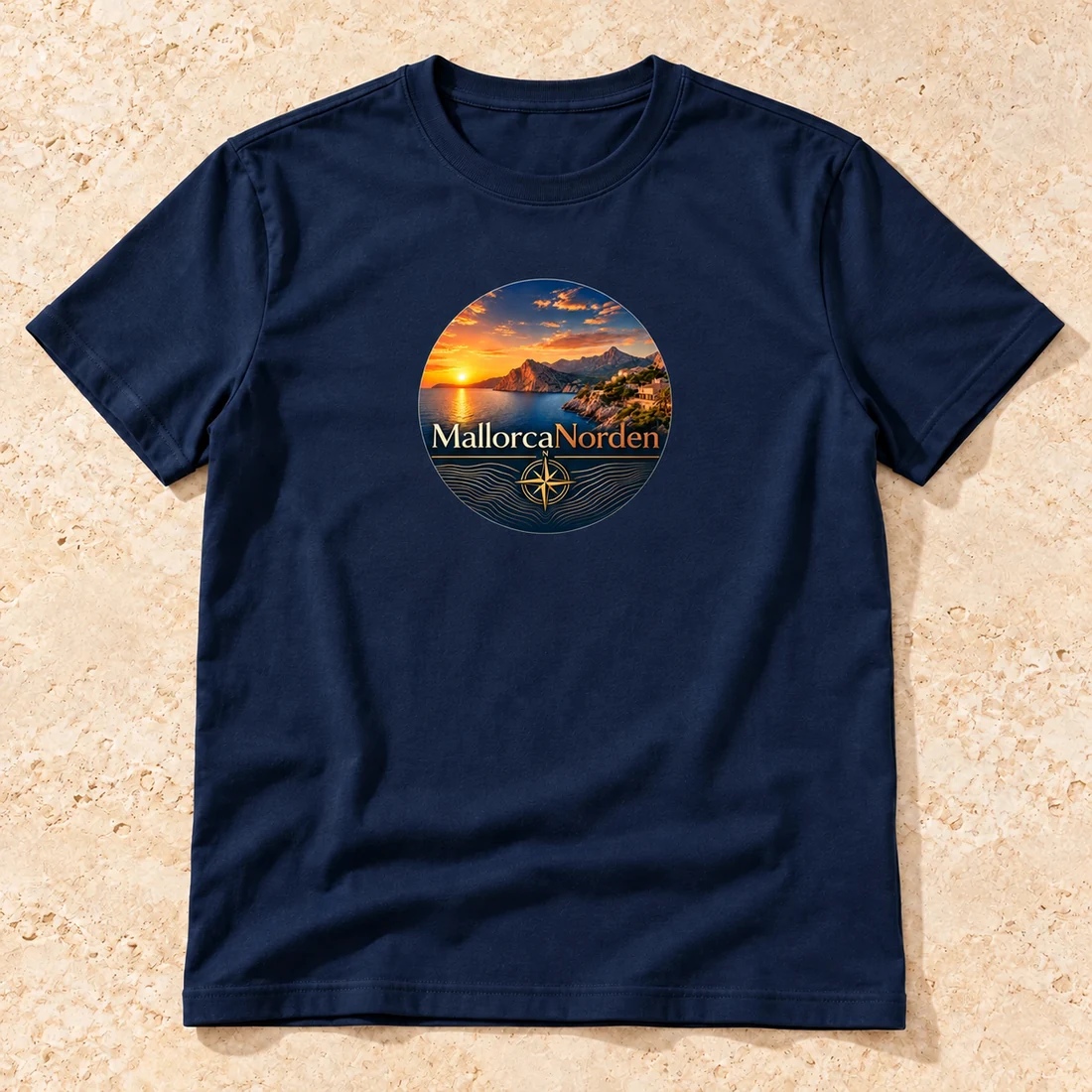 MallorcaNorden-T-Shirt mit dem Logo als Produktbeispiel